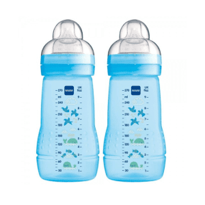 MAM Easy Active Bottle 270ml Twin Pack (Boy)