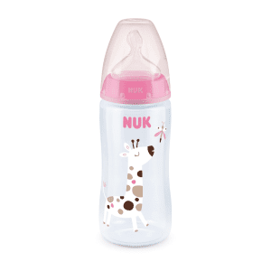 NUK Premium Choice+ Temperature Control Bottle 300ml (Pink Giraffe)