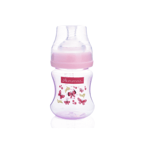 Autumnz PP Wide Neck Feeding Bottle 4oz (Pink Butterfly)